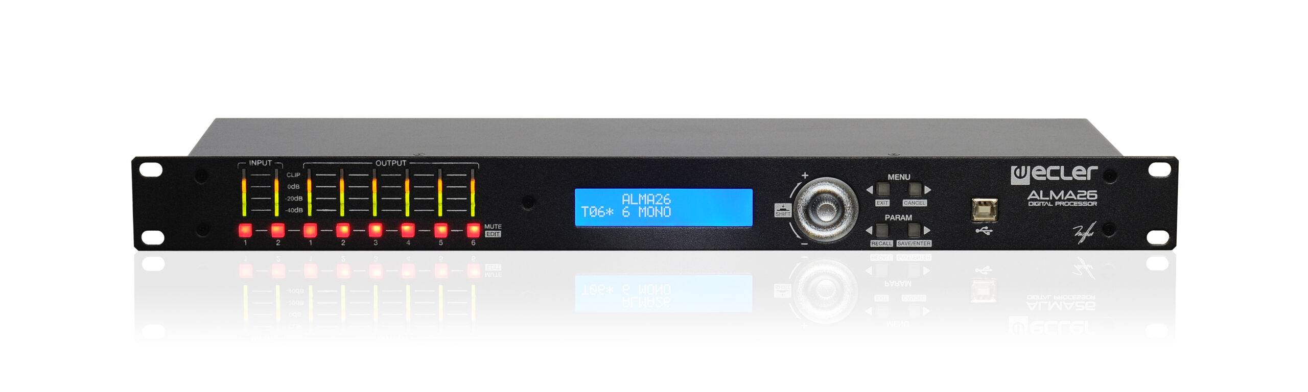 Ecler-alma-26-digital_loudspeaker-manager-processor-front