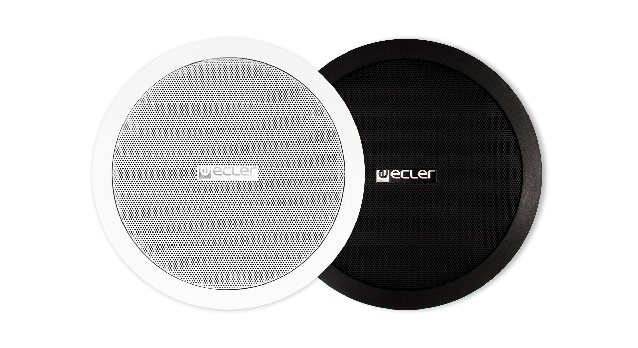Ecler-in-ceiling-loudspeaker-IC6WH--BK-front-grill